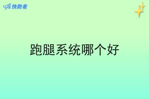 跑腿系统哪个好